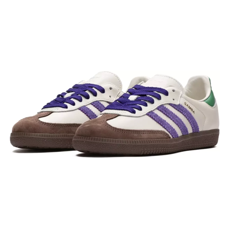 Adidas Samba OG – Off White Core Purple Green Brown