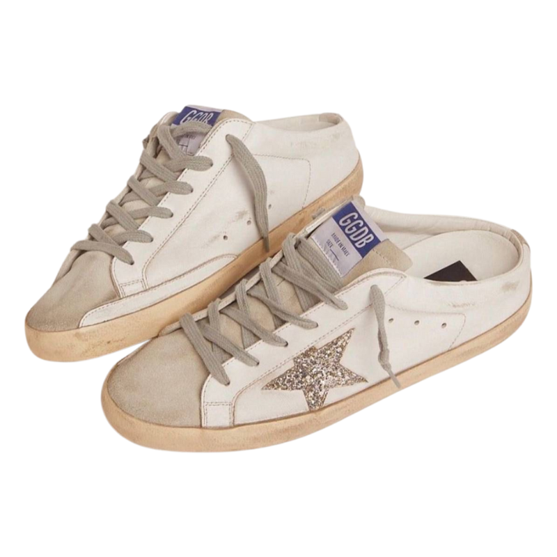 Golden Goose Super Star Leather Fashion Board Shoes Women's White