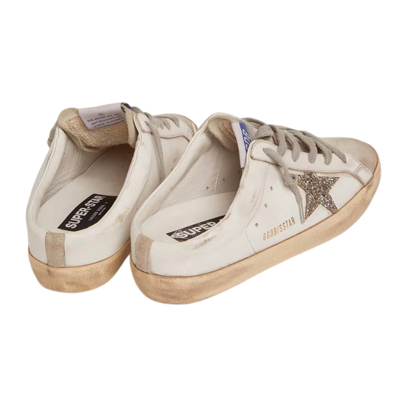 Golden Goose Super Star Leather Fashion Board Shoes Women's White
