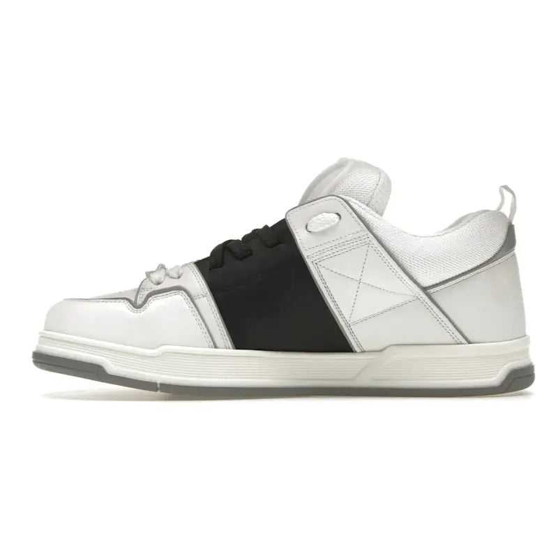 Valentino Garavani Open Skate Calfskin/Fabric – White Black Grey