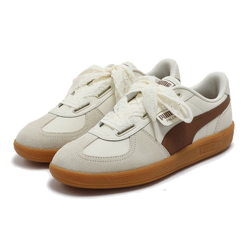 PUMA Palermo Wide Lace Sd ‘Frosted Ivory Brown Mushroom